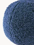 Westwing Collection Подушка декоративная круглая Teddy Dotty, тёмно-синий — фото 2