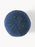Westwing Collection Подушка декоративная круглая Teddy Dotty, тёмно-синий — фото 3