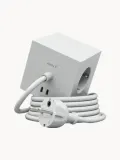 AVOLT Удлинитель Square 1 с USB-C, кабель 180 см, светло-серый — фото 1
