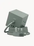 AVOLT Удлинитель Square 1 с USB-C, кабель 180 см, шалфейно-зелёный — фото 1