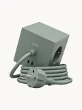 AVOLT Удлинитель Square 1 с USB-C, кабель 180 см, шалфейно-зелёный — фото 5