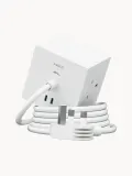 AVOLT Удлинитель Square 1 с USB-C, кабель 180 см, белый — фото 1