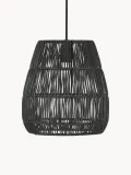 PR Home Уличный светильник Saigon подвесной из полиротанга, чёрный — фото 1