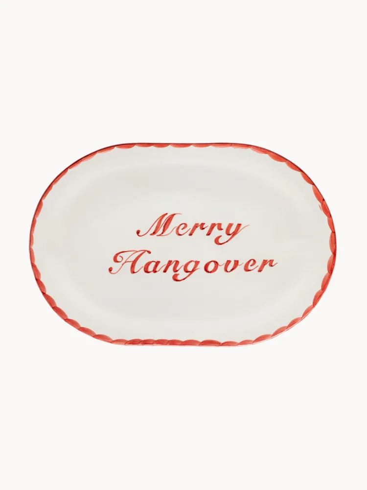 Anna + Nina Блюдо Merry Hangover из каменной керамики