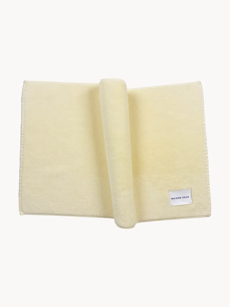 Maison Deux Коврик для ванной Solid Colour, светло-жёлтый