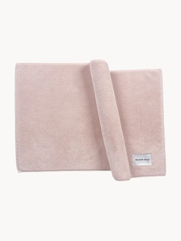 Maison Deux Коврик для ванной Solid Colour, светло-розовый