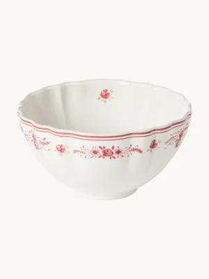 Costa Nova Миска Vila из каменной керамики, белая с красным