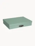 Bigso Box of Sweden Коробка для хранения документов Sverker, 44 x 31 x 9 см, шалфейно-зелёная, чёрная — фото 1