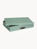 Bigso Box of Sweden Коробка для хранения документов Sverker, 44 x 31 x 9 см, шалфейно-зелёная, чёрная — фото 2
