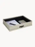 Bigso Box of Sweden Коробка для хранения документов Sverker, 44 x 31 x 9 см, бежевая, чёрная — фото 4