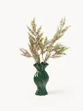 Westwing Collection Ваза Sweety из глазурованной каменной керамики, 40 см, тёмно-зелёная глянцевая — фото 3