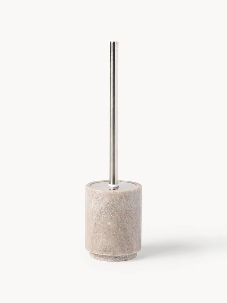 Westwing Collection Ершик для унитаза Simba из мрамора, бежевый