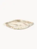Westwing Collection Поднос декоративный Maba из мрамора, 30х30 см, высота 3 см, бежевый и светло-бежевый — фото 2