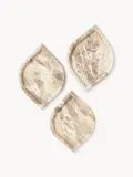 Westwing Collection Поднос декоративный Maba из мрамора, 30х30 см, высота 3 см, бежевый и светло-бежевый — фото 6