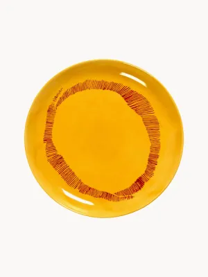 Serax Тарелка для завтрака Feast, 19 см, солнечно-жёлтая с красным