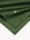 Westwing Collection Скатерть Torry, тёмно-зелёная с белой вышивкой — фото 2