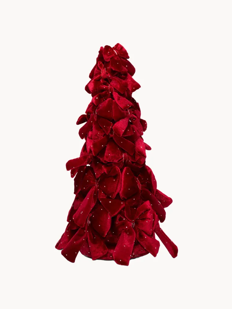 Vondels Украшение новогоднее Bows с бантами из полиэстера, красное
