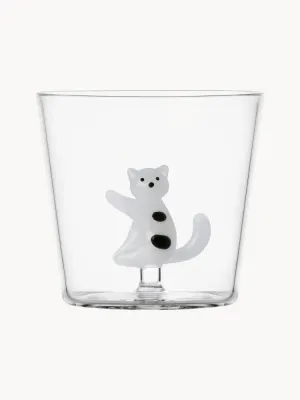 Ichendorf Кружка Tabby Cat, 350 мл, прозрачный с чёрным и белым