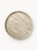Westwing Collection Поднос декоративный Venice из мрамора, светло-бежевый — фото 2