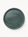 Westwing Collection Поднос декоративный Venice из мрамора, тёмно-зелёный — фото 2