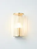 Westwing Collection Настенный светильник Emmi из рифлёного стекла — фото 4