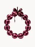 Vondels Украшение новогоднее Baubles в виде венка, розовый с бордовым — фото 3