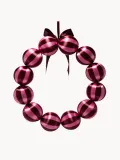 Vondels Украшение новогоднее Baubles в виде венка, розовый с бордовым — фото 4