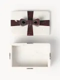 Westwing Collection Шкатулка Cutemas из мрамора, 19 x 12 x 10 см, белая, бордовый мрамор — фото 6