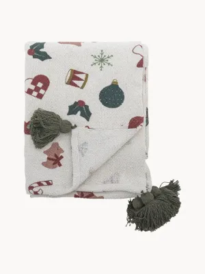 Bloomingville Плед с бахромой Yule