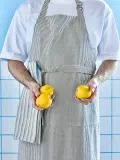 House Doctor Фартук кухонный Chef в полоску из хлопка — фото 3