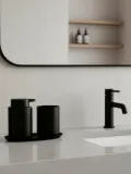 Zone Denmark Набор для ванной комнаты Ume из каменной керамики, 3 предмета, чёрный — фото 3