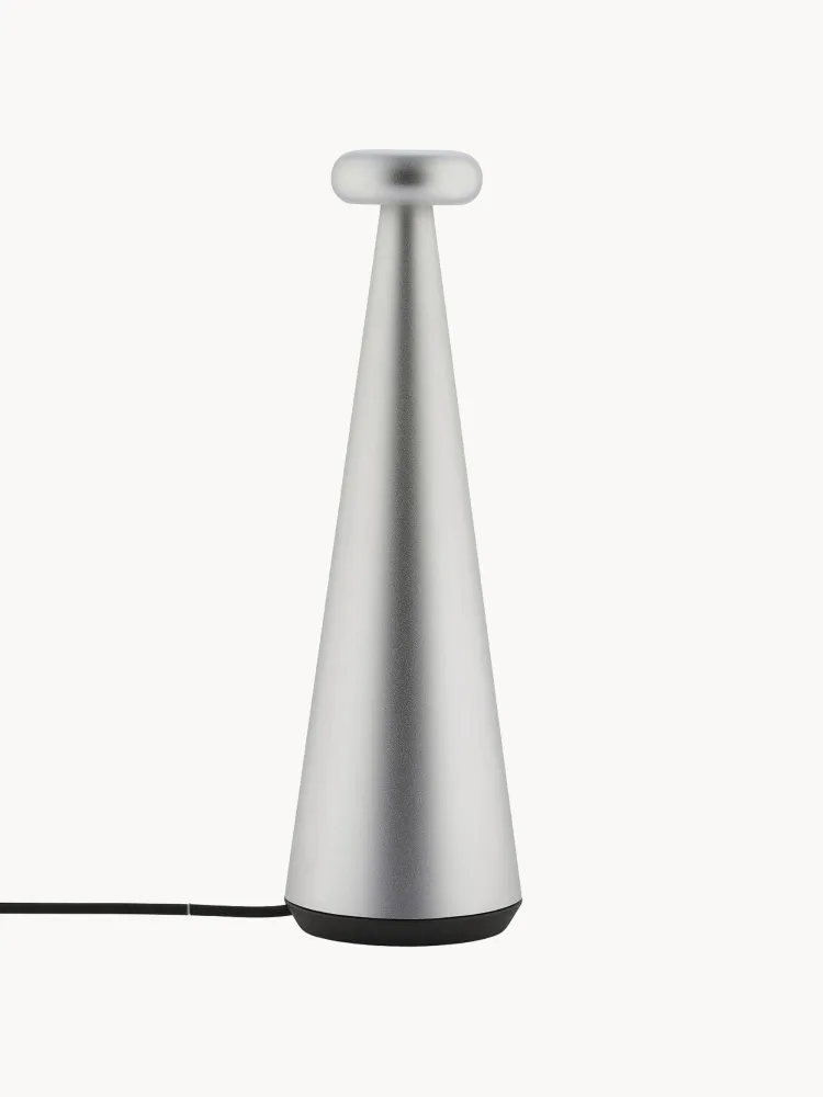 Alessi Настольный светильник Bedin серебристый