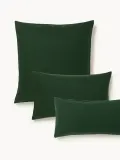 Westwing Collection Наволочка Biba фланелевая, темно-зеленый — фото 1