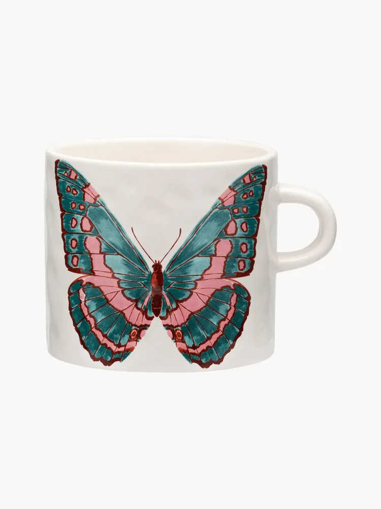 Anna + Nina Кружка Butterfly Manor ручной работы, 500 мл