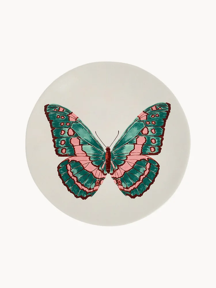 Anna + Nina Тарелка десертная Butterfly Manor ручной работы, 15 см