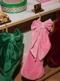 Vondels Носок для подарков Santa's Favorite, тёмно-зелёный с золотистым — фото 3