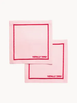Vondels Комплект сервировочных салфеток Totally Tipsy с вышивкой, 2 шт