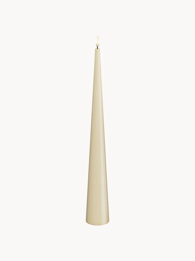 Deluxe Home Art Свеча светодиодная Cone из воска, высота 38 см
