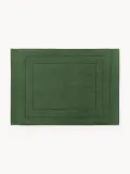 Westwing Collection Коврик для ванной Premium из органического хлопка, темно-зеленый — фото 1