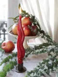 Cerabella Свеча столовая витая Organic, комплект 4 шт., высота 26 см, терракотовая — фото 2