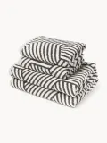 Westwing Collection Полотенце Fatu, комплект, белый с антрацитовым — фото 1
