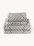 Westwing Collection Полотенце Fatu, комплект, белый с антрацитовым — фото 2