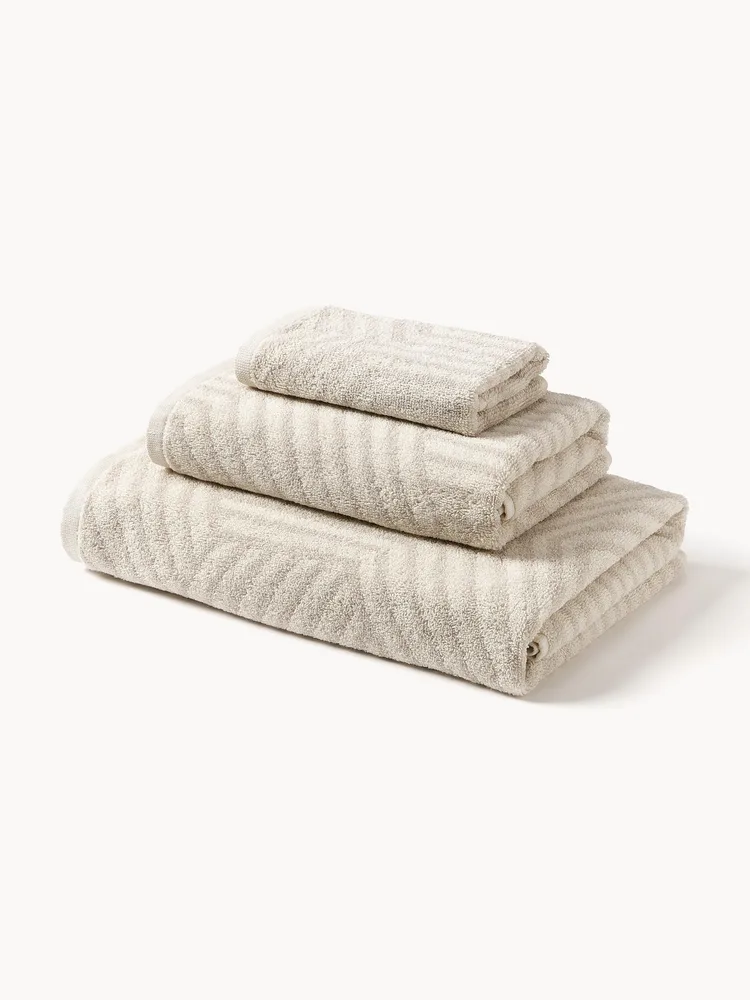 Westwing Collection Полотенце Fatu, комплект, светло-бежевый