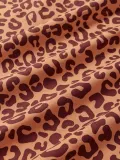 Westwing Collection Пододеяльник Leo из перкали, терракотовый с бордовым — фото 3