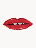 Anna + Nina Подушка декоративная Pout в форме губ, 13х37 см, красная с чёрным — фото 1