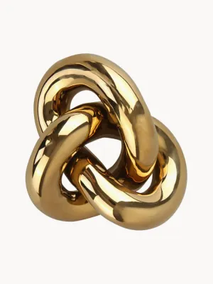 Cooee Design Статуэтка Knot в форме узла, ширина 12 см, высота 6 см, золотистая