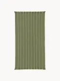 Westwing Collection Полотенце пляжное Piero, оливковый со светло-серым — фото 1
