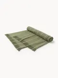 Westwing Collection Полотенце пляжное Piero, оливковый со светло-серым — фото 3