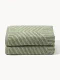 Westwing Collection Полотенце Fatu махровое, оливковый, полотенце для лица, Ш 30 × Д 30 см, 2 шт., Odcienie oliwkowego zielonego / гостевое полотенце, Ш 30 × Д 50 см, 2 шт., Odcienie oliwkowego zielonego / полотенце, Ш 50 × Д 100 см, 2 шт., Odcienie oliwkowego zielonego — фото 7