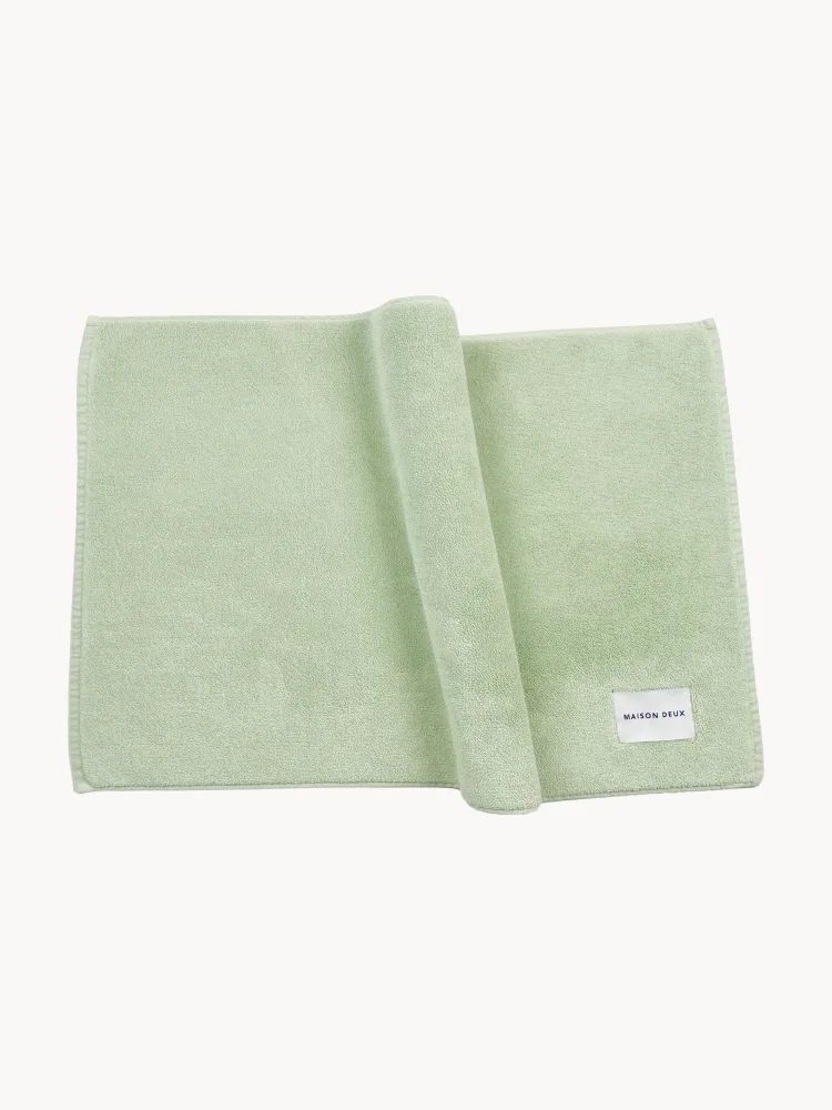 Maison Deux Коврик для ванной Solid Colour, светло-зеленый